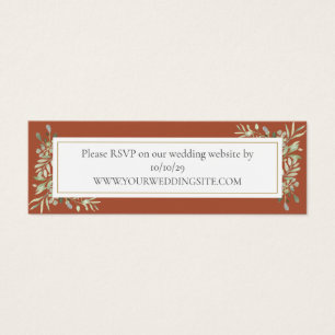 Terracotta Botanical Greenery Site Mariage RSVP