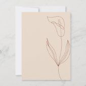 Terracotta Botanical Simple Boho Bedankkaart (Achterkant)