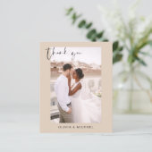 Terracotta bruiloft dank u foto minimalistische Ka (Staand voorkant)