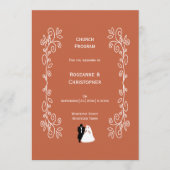 Terracotta bruiloft kerk programma bruid bruidegom (Voorkant)