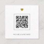 Terracotta Budget QR Code Faire-part de mariage (Devant)