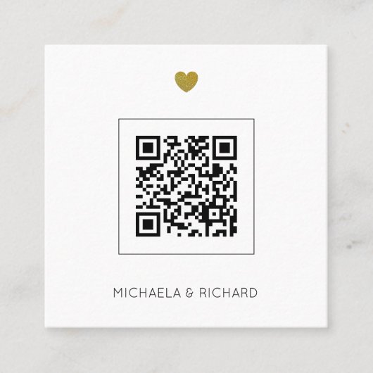 Terracotta Budget QR Code Faire-part de mariage (Devant)