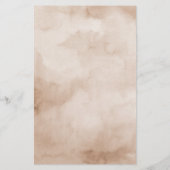 Terracotta Burgundy Mauve Floral Menu Mariage (Dos)