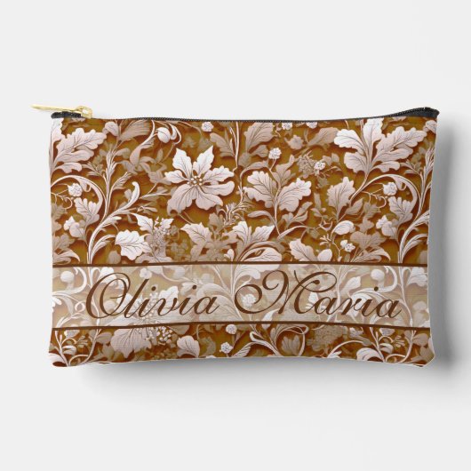 Terracotta Burnt Sinaasappel Modern botanisch Boho Etui (Voorkant)