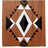 Terracotta-Chic Boho Duschvorhang Douchegordijn (Voorkant)