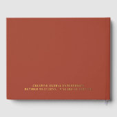 TERRACOTTA CHIC MONOGRAMME PHOTO DE RETRAITE (Verso)