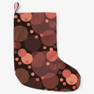 Terracotta chocolade kleuren rond buisjes naadloos kleine kerstsok