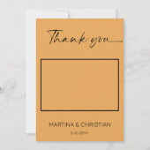 Terracotta Clay Bruiloft Dank u Foto Kaart (Voorkant)