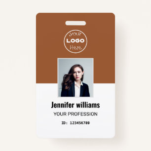 Terracotta Company Medewerker Foto ID Badge