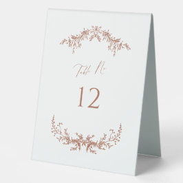 Terracotta Cottage Trouwtafel Nummer Tent Teken