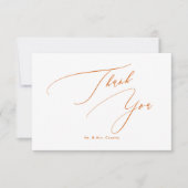 Terracotta couleurs DIY Luxe Script Merci (Devant)