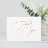 Terracotta couleurs DIY Luxe Script Merci (Debout devant)