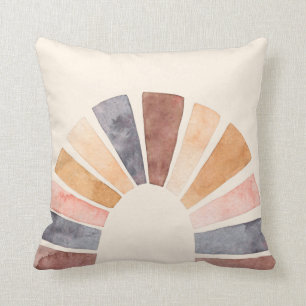 Terracotta Cream Boho Rainbow Kussen