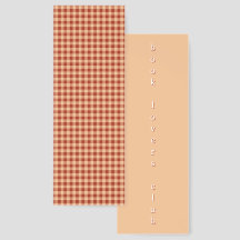 Terracotta Crème Gingham Abstract Antiek Retro