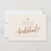 Terracotta Custom Seras-Tu Ma Carte D'Épouse (Devant)