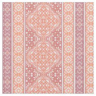 Terracotta Decoratieve Boho Tegel Patroon Stof