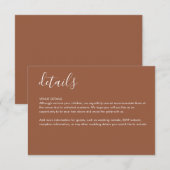 Terracotta Details Bijlage Kaart (Voorkant / Achterkant)