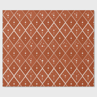 Terracotta Diamant Modern Scandinavisch Minimalist Cadeaupapier