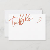 Terracotta Dîner Plat Nom Carte Place (Devant)