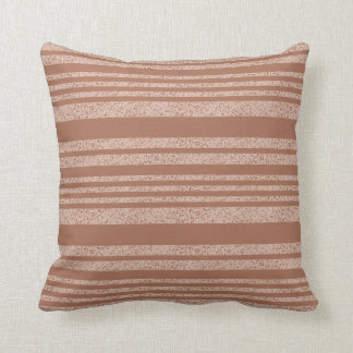 Terracotta Distress Stripes Kussen