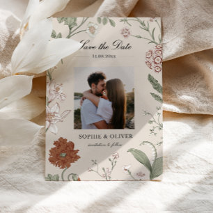 Terracotta Dusty Pink Save the Date