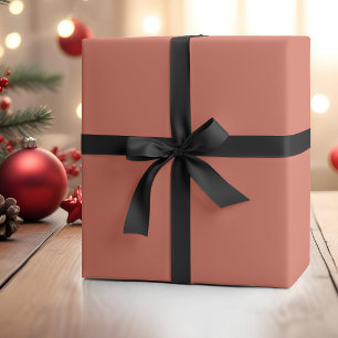 Terracotta Effen Kleur   Klassiek   Elegant Cadeaupapier