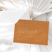 Terracotta Elegant Arch Bridesmaid proposal Kaart