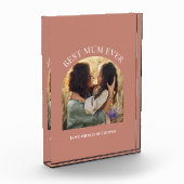 terracotta elegante boog foto typografie beste mam (Links)