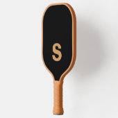 Terracotta en Black | Modern monogram Pickleball Paddle (Links)
