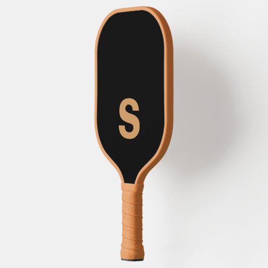 Terracotta en Black | Modern monogram Pickleball Paddle (Links)