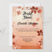 Terracotta en Blush Macrame Boho Bruidsfeest Kaart (Voorkant)