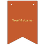 Terracotta en gouden bruiloft Bunting Flags Banner (Tweede vlag)