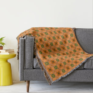 Terracotta en groene Tegels Deken