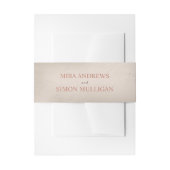 Terracotta en het zand-element uitnodigingen wikkel (Voorkant Voorbeeld)