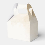 terracotta en marine blauwe bloemen bruiloft bedankdoosjes (Achterkant)