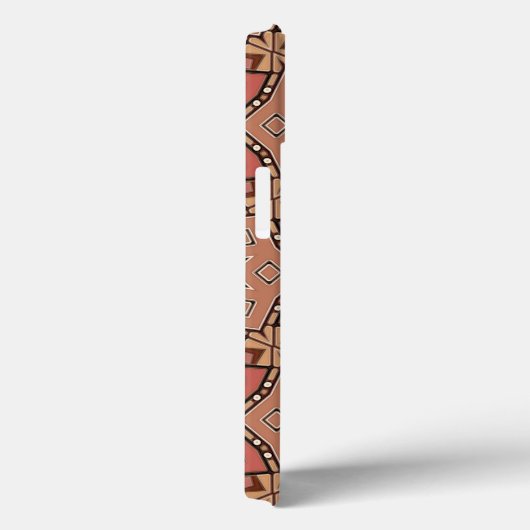 Terracotta en Tan Honeycomb Tile Pattern Case-Mate iPhone Case (Achterkant / Rechts)