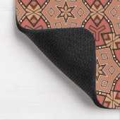 Terracotta en Tan Honeycomb Tile Pattern Muismat (Hoek)
