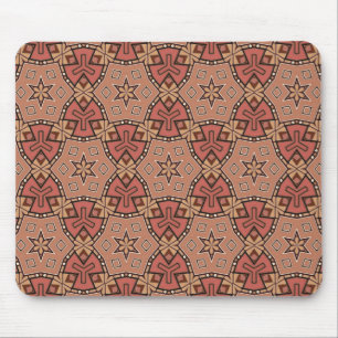 Terracotta en Tan Honeycomb Tile Pattern Muismat