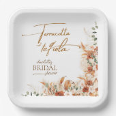 Terracotta en tequila Vrijgezellenfeest papier Bor Papieren Bordje (Voorkant)