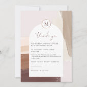 Terracotta épicée | Carte de remerciements de tabl (Devant)