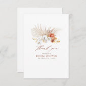 Terracotta et fleurs blanches Merci Boho (Devant / Derrière)