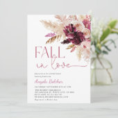 Terracotta Fall in Love Bridal Shower Invitation (Debout devant)