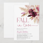 Terracotta Fall in Love Bridal Shower Invitation (Devant / Derrière)