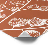 Terracotta Fern Woodland Mariage Affiche de bienve (Coin)