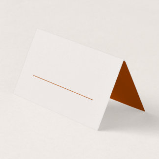 Terracotta Feuille Moderne Mariage Carte Place