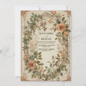 Terracotta Flora Botanische bruiloft Kaart (Voorkant)
