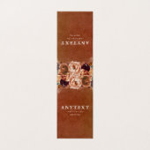 Terracotta Floral Boho Folded Kaart (Buitenkant ongevouwen)