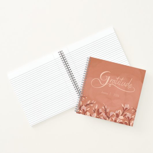 Terracotta Floral Gratitude Journal (Intérieur)