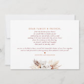 Terracotta Floral Mariage Photo Collage Merci (Dos)