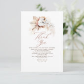 Terracotta Floral Moderne Boho Merci (Debout devant)